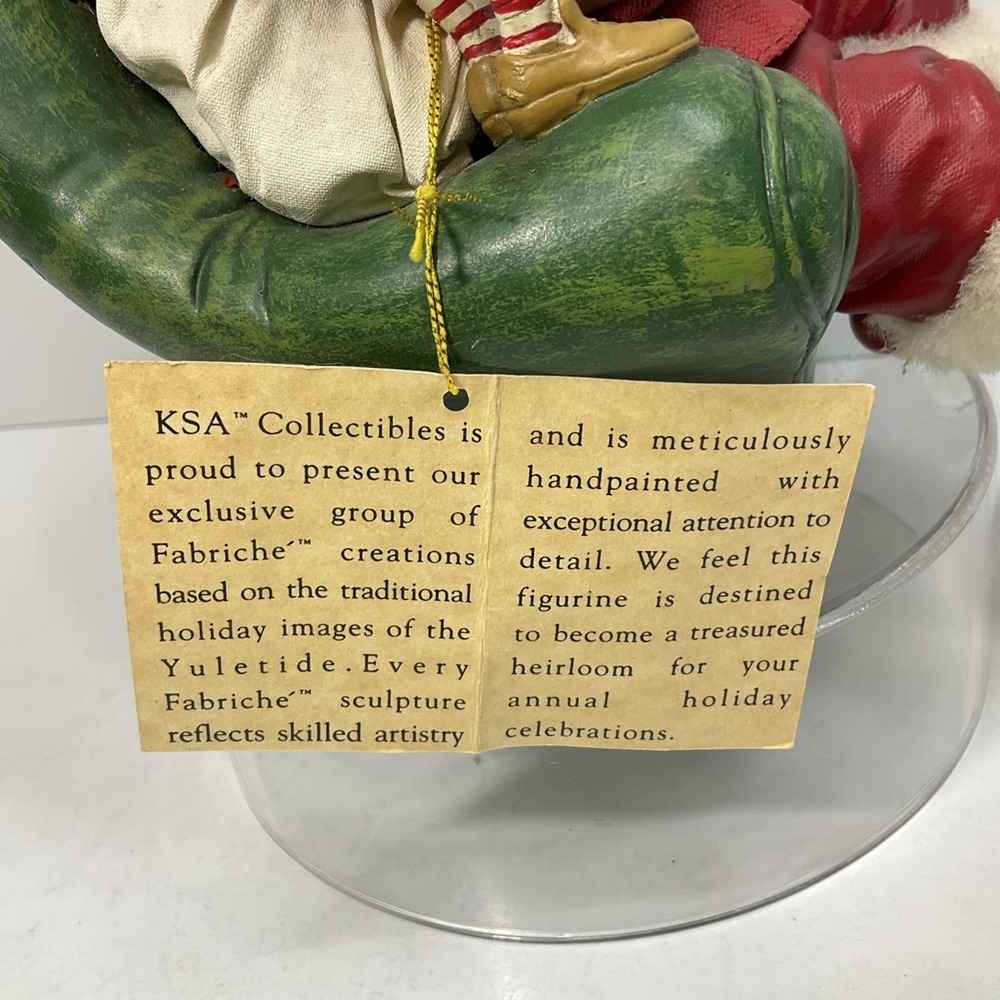 Kurt S. Adler Vintage Fabriche Coca Cola Santa And Elf No Box - Picture 5 of 13